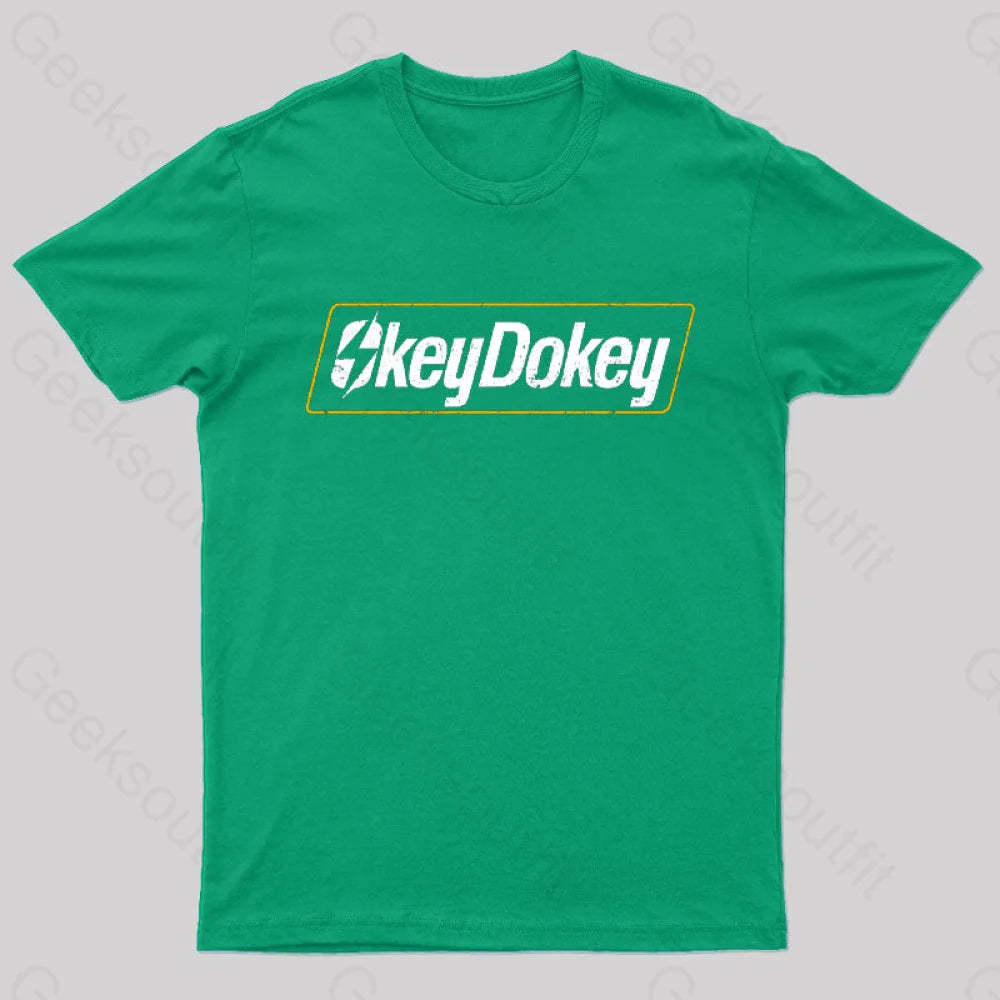 Okey Dokey Geek T-Shirt Green / S
