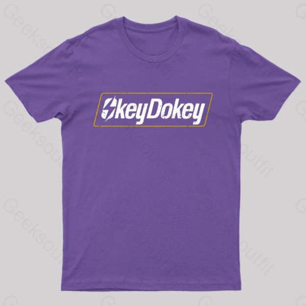Okey Dokey Geek T-Shirt Purple / S