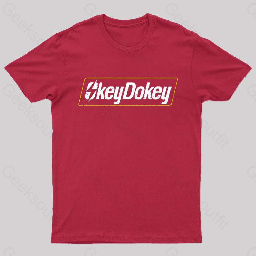 Okey Dokey Geek T-Shirt Red / S