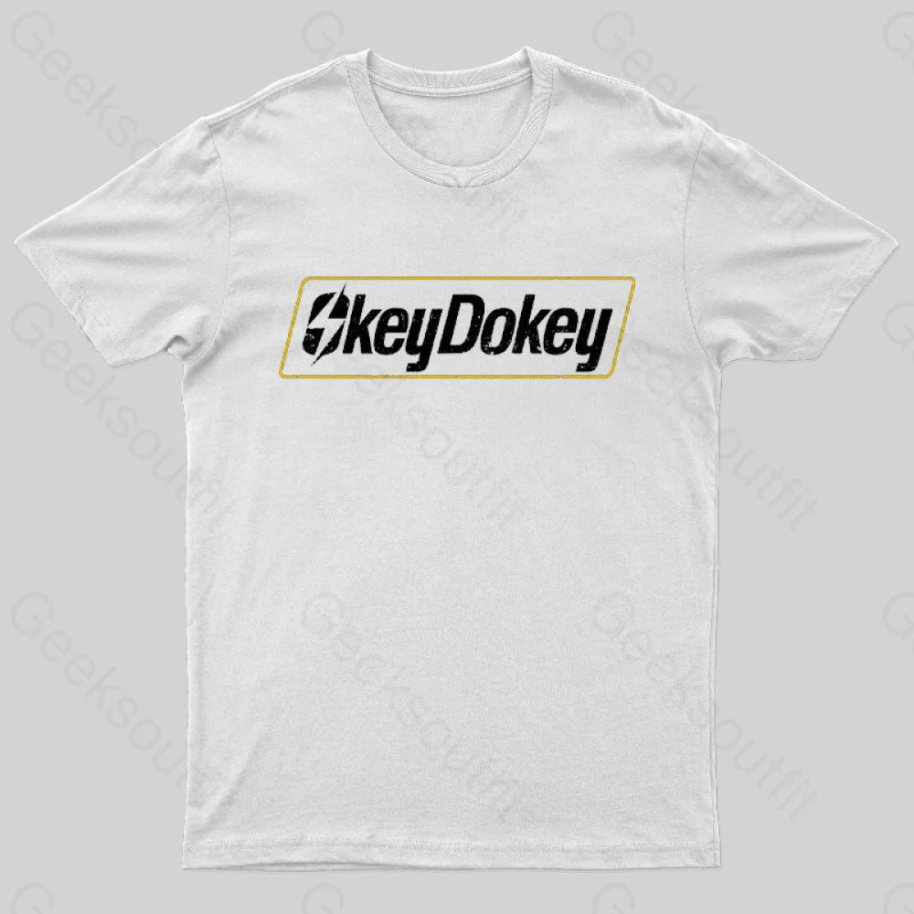 Okey Dokey Geek T-Shirt White / S
