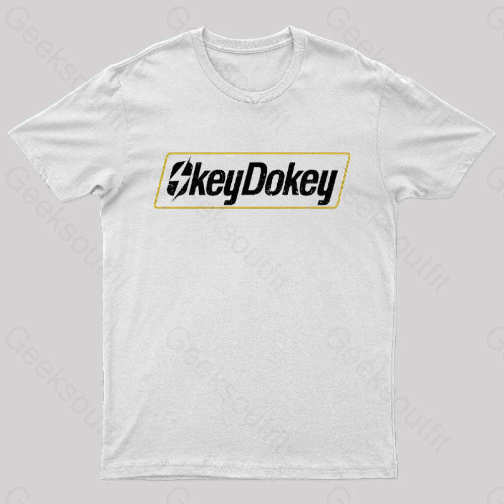 Okey Dokey Geek T-Shirt White / S