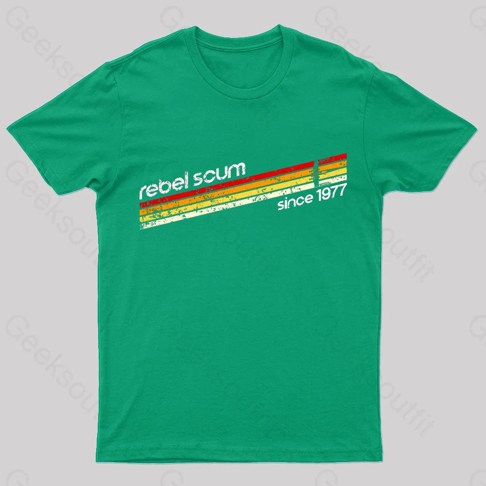 Old School Scum Geek T-Shirt Green / S