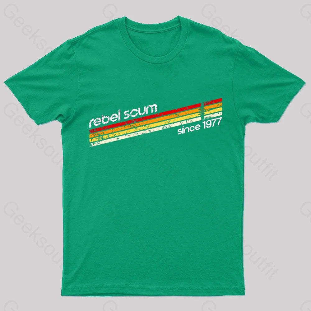 Old School Scum Geek T-Shirt Green / S