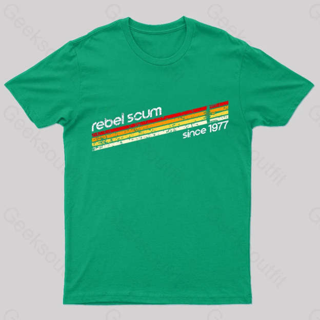Old School Scum Geek T-Shirt Green / S