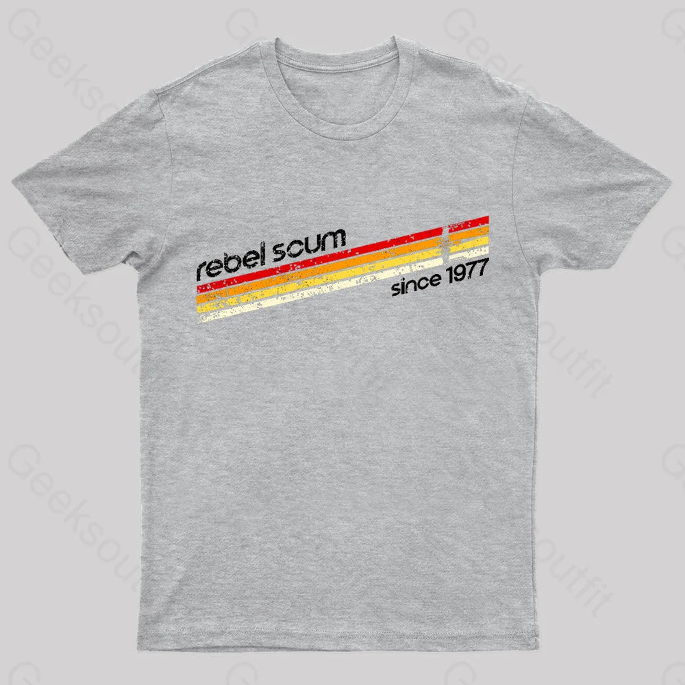 Old School Scum Geek T-Shirt Grey / S