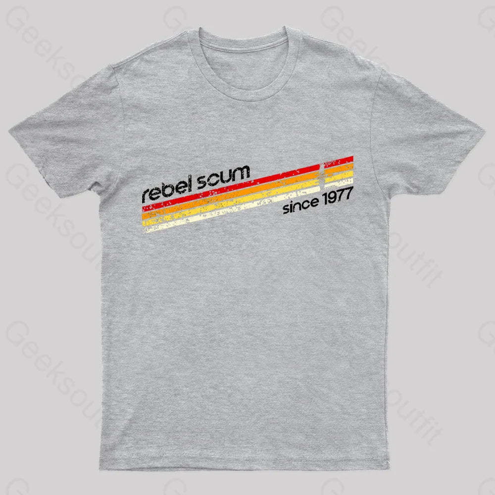 Old School Scum Geek T-Shirt Grey / S