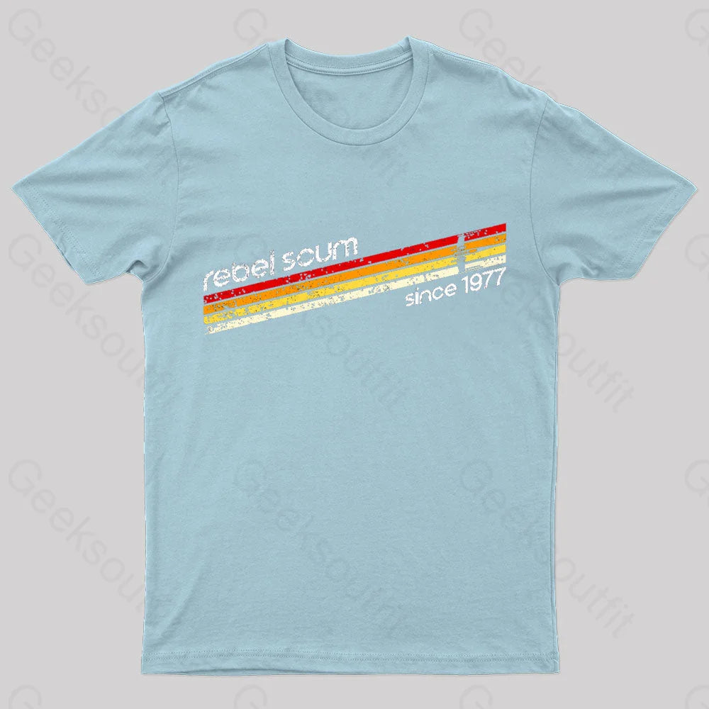 Old School Scum Geek T-Shirt Light Blue / S