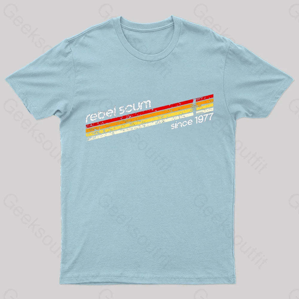 Old School Scum Geek T-Shirt Light Blue / S