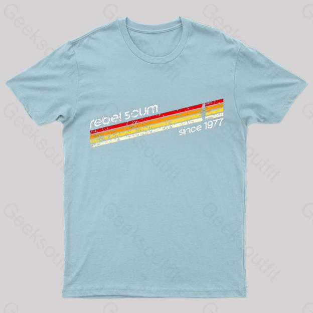 Old School Scum Geek T-Shirt Light Blue / S