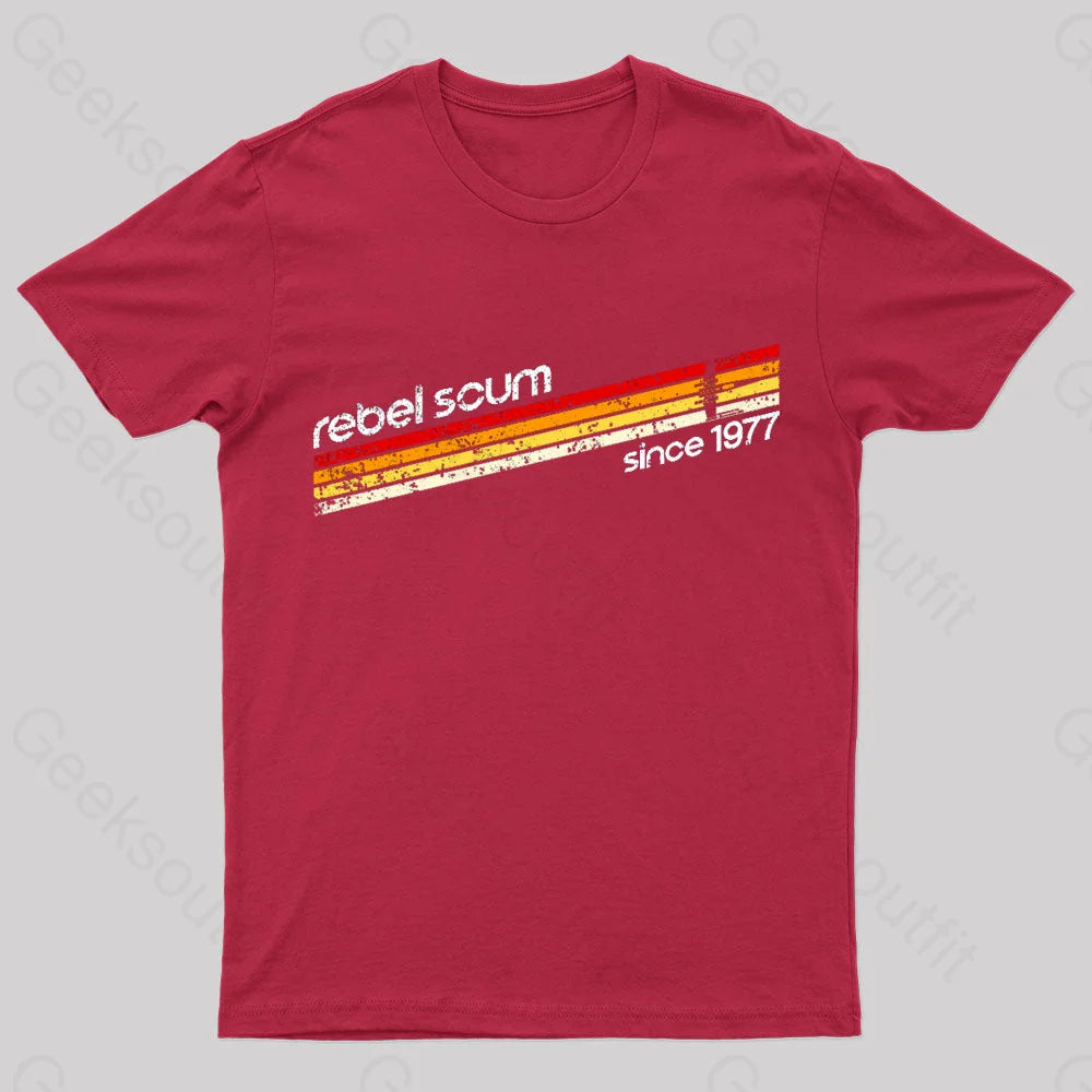 Old School Scum Geek T-Shirt Red / S
