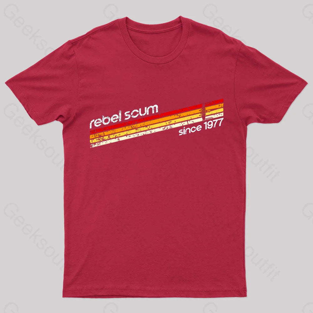 Old School Scum Geek T-Shirt Red / S
