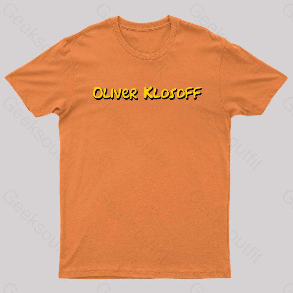 Oliver Klosoff Geek T-Shirt Orange / S