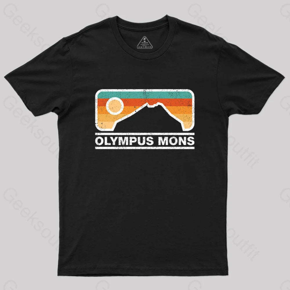 Olympus Mons Mars T-Shirt Black / S