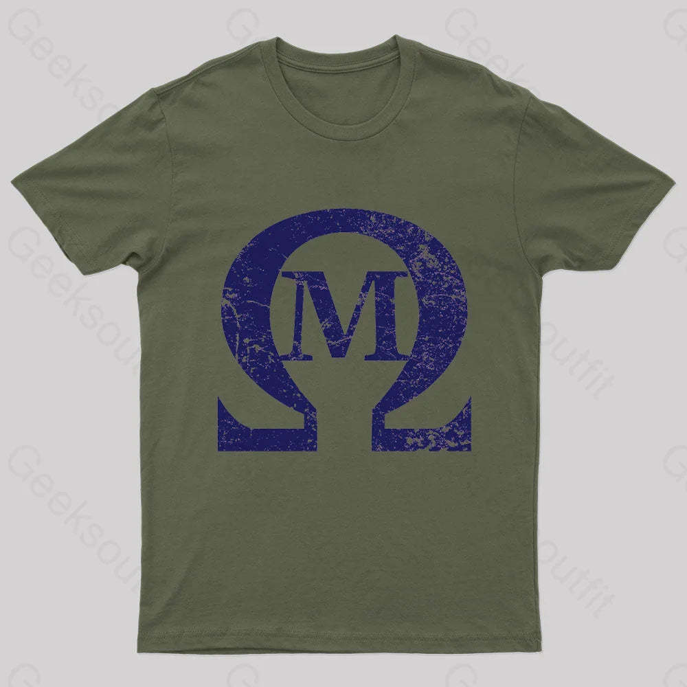 Omega Mu Nerd T-Shirt Army Green / S