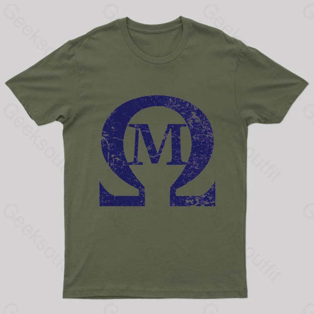Omega Mu Nerd T-Shirt Army Green / S