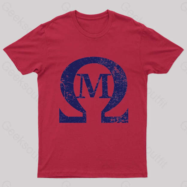 Omega Mu Nerd T-Shirt Red / S