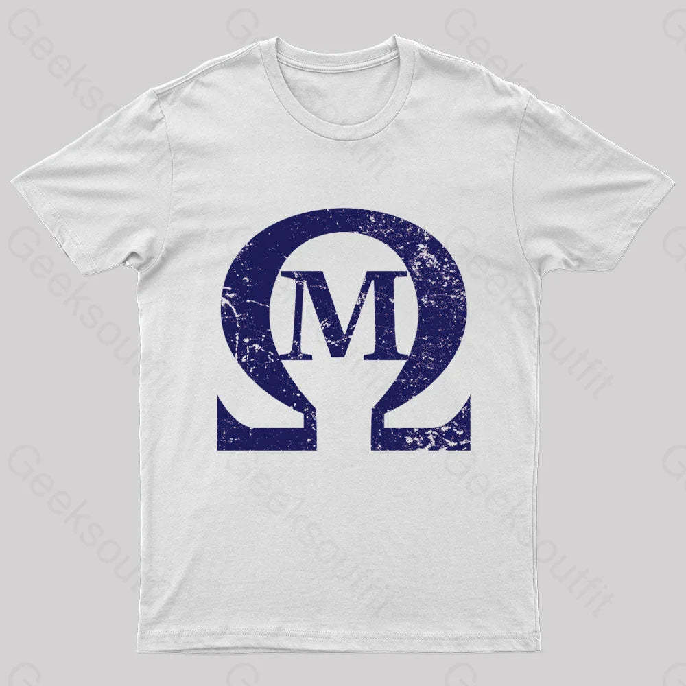 Omega Mu Nerd T-Shirt White / S