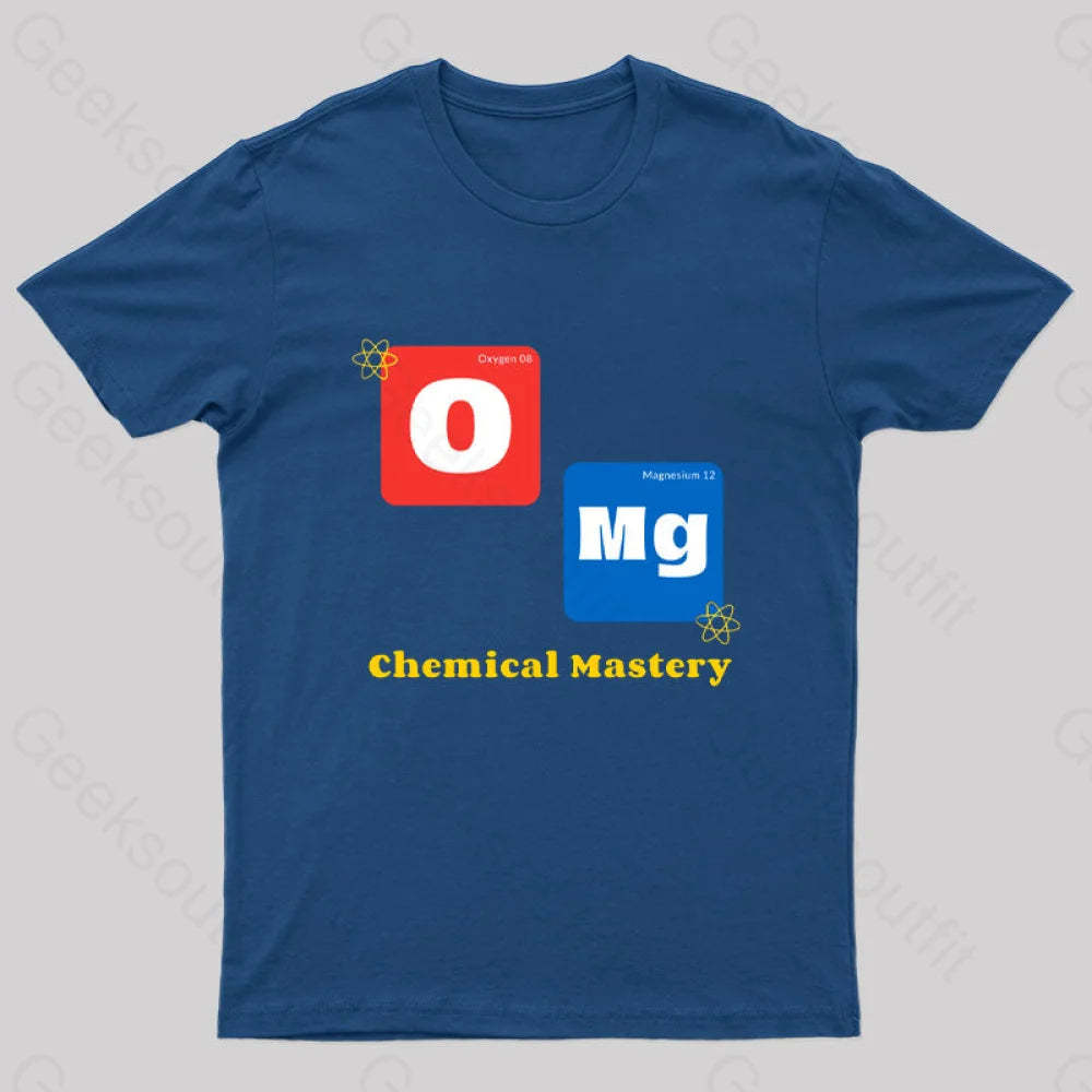 Omg Chemistry Mastery Nerd T-Shirt Navy / S