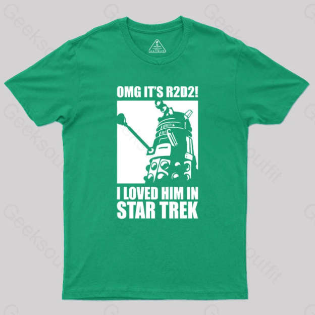Omg It’s R2D2 Geek T-Shirt Green / S