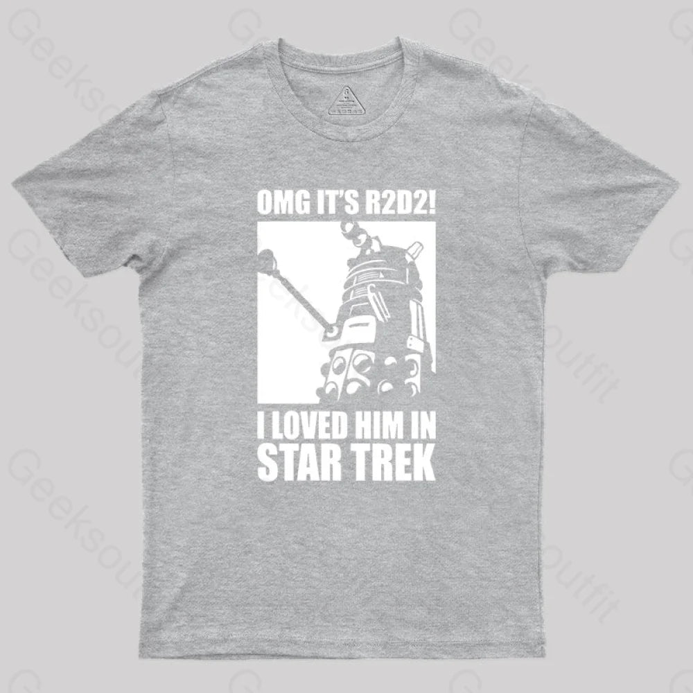 Omg It’s R2D2 Geek T-Shirt Grey / S