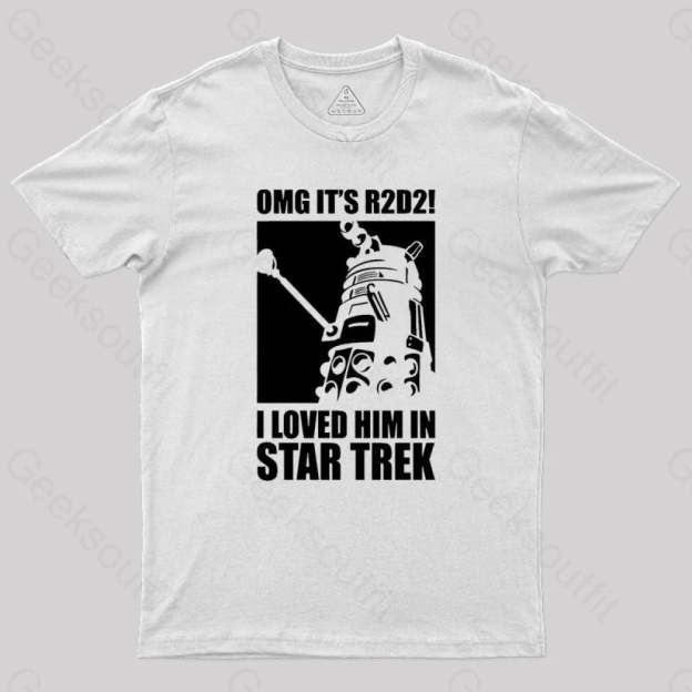 Omg It’s R2D2 Geek T-Shirt White / S