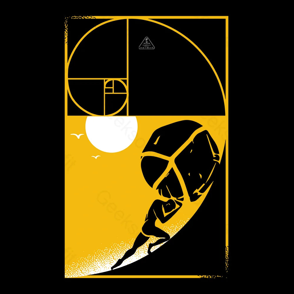 One Must Imagine Sisyphus Happy Fibonacci T-shirt - Geeksoutfit