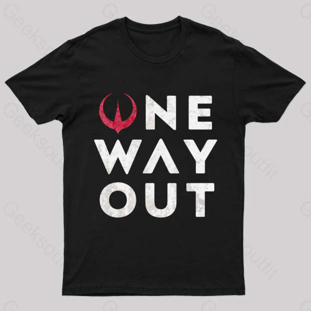 One Way Out Nerd T-Shirt Black / S