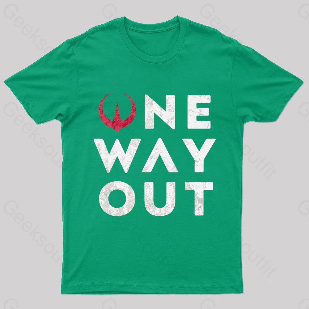 One Way Out Nerd T-Shirt Green / S