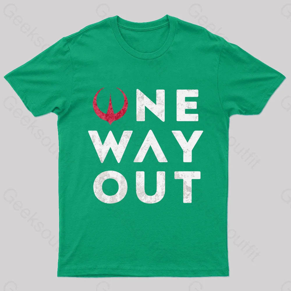 One Way Out Nerd T-Shirt Green / S