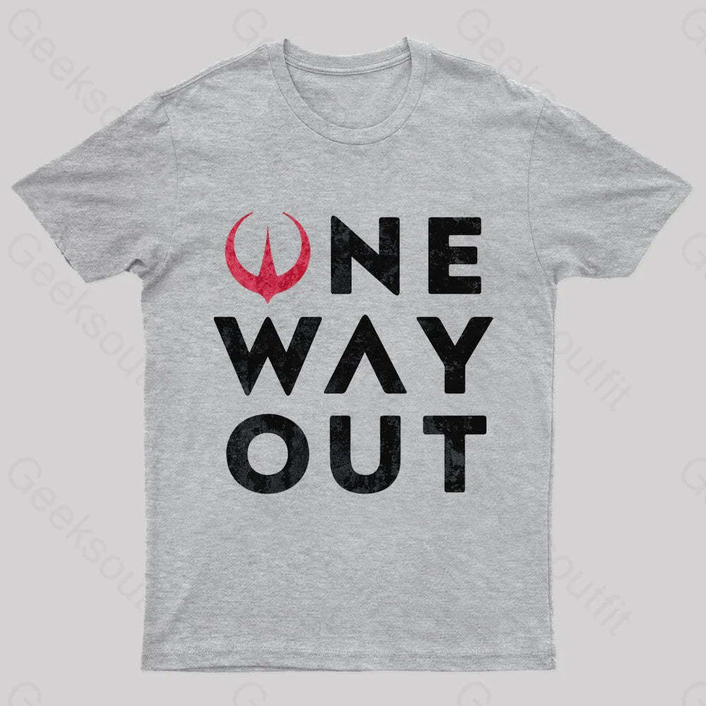 One Way Out Nerd T-Shirt Grey / S