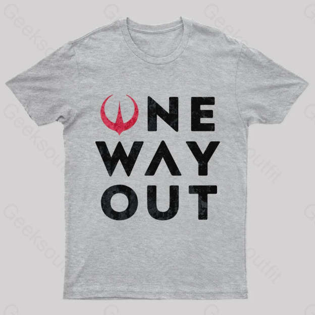 One Way Out Nerd T-Shirt Grey / S