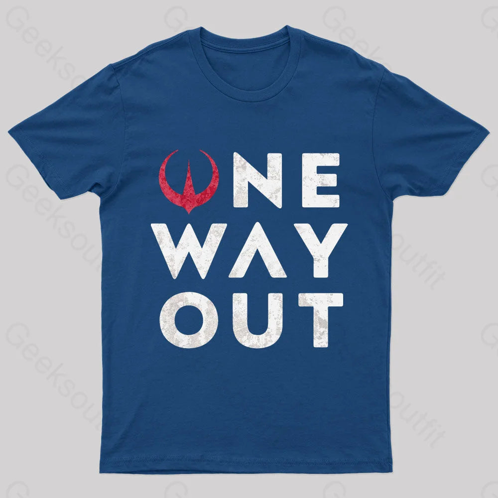 One Way Out Nerd T-Shirt Navy / S