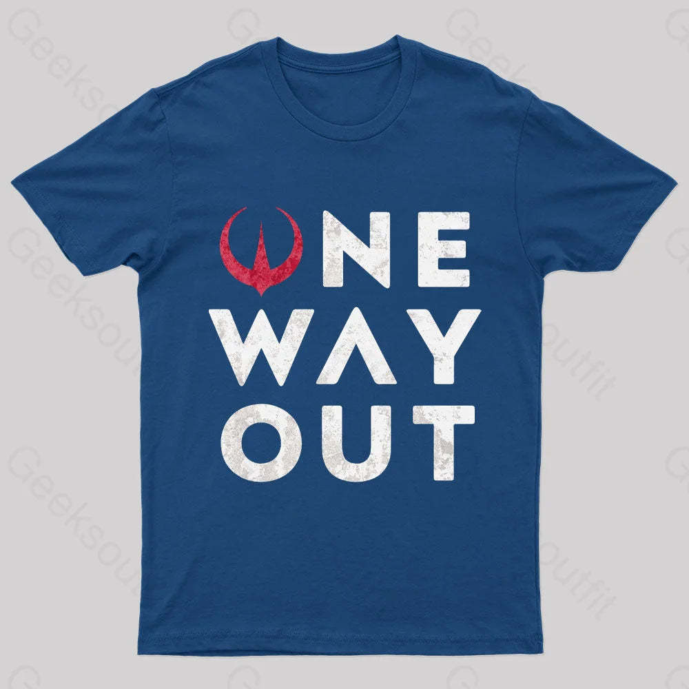 One Way Out Nerd T-Shirt Navy / S