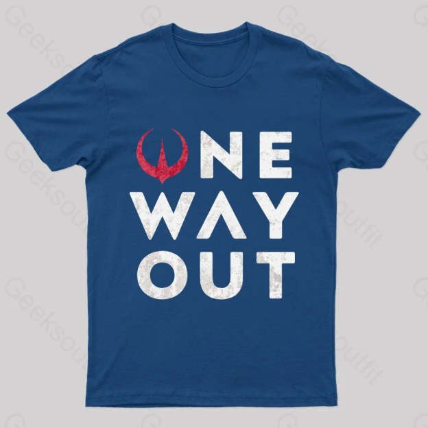 One Way Out Nerd T-Shirt Navy / S