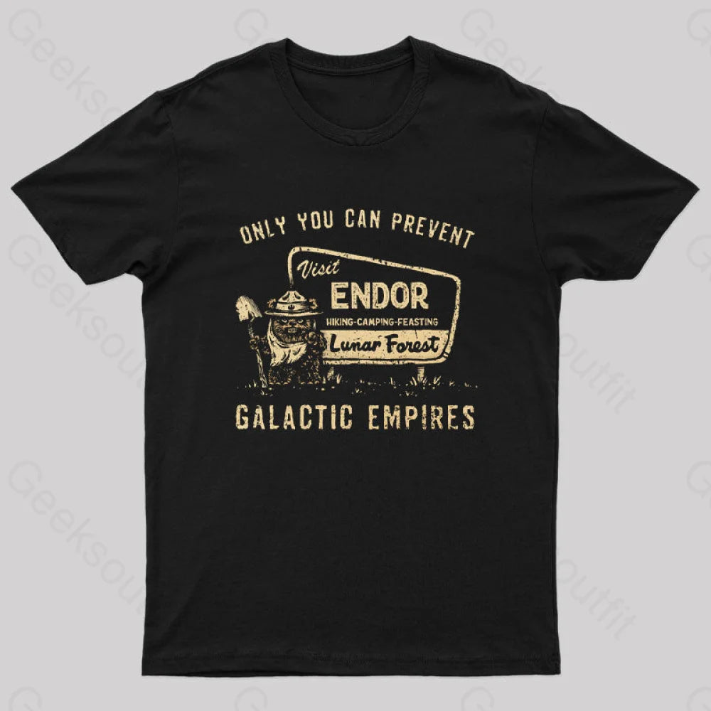 Only You Can Prevent Galactic Empires T-Shirt Black / S