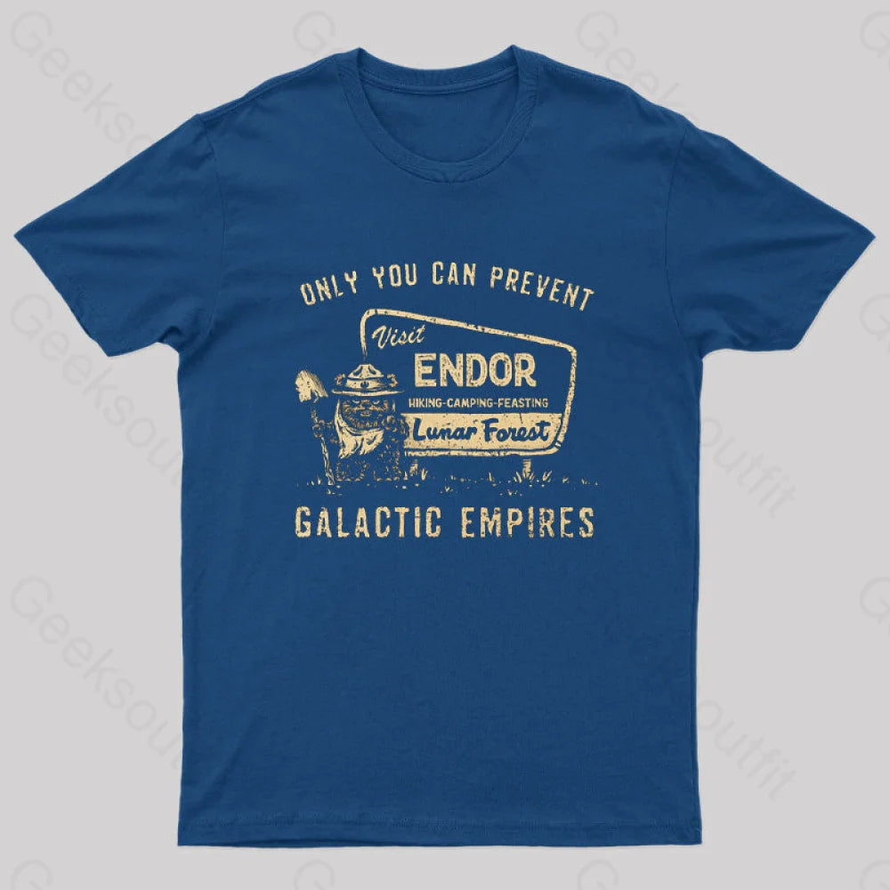 Only You Can Prevent Galactic Empires T-Shirt Navy / S