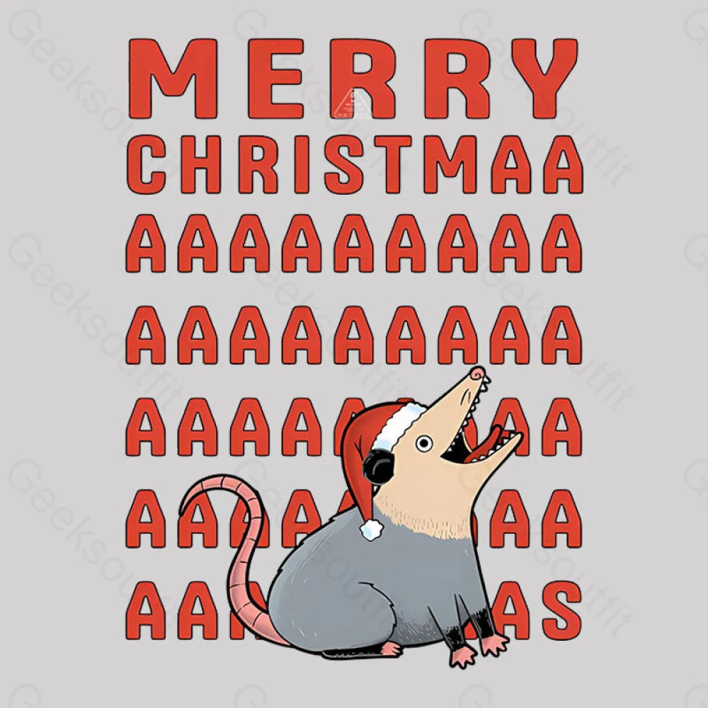 Opossum Christmas Geek T-Shirt