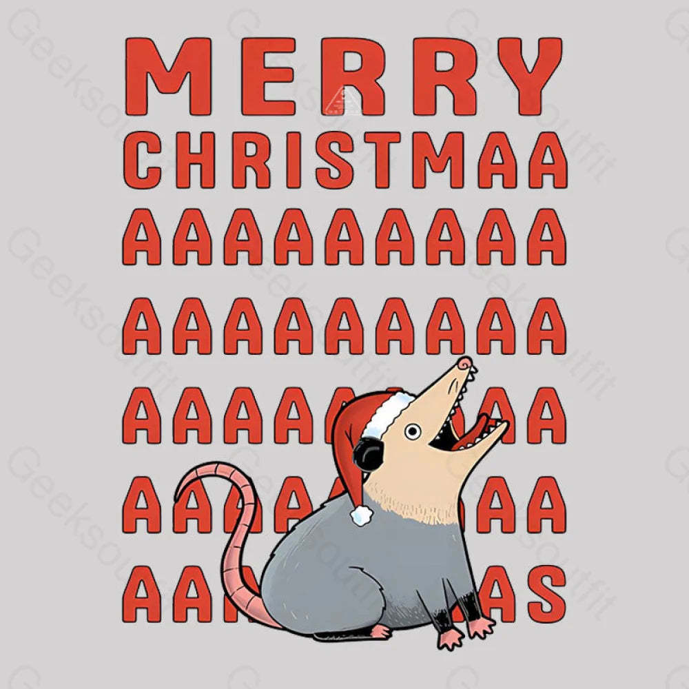 Opossum Christmas Geek T-Shirt