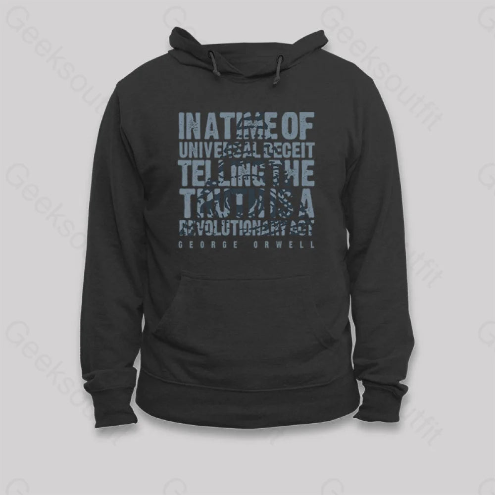 Orwellian Truth Hoodie Black / S
