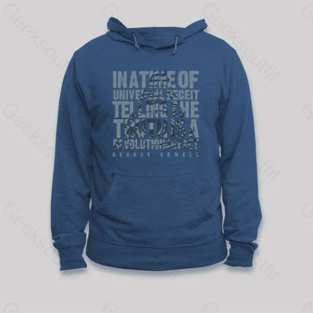 Orwellian Truth Hoodie Dark Blue / S