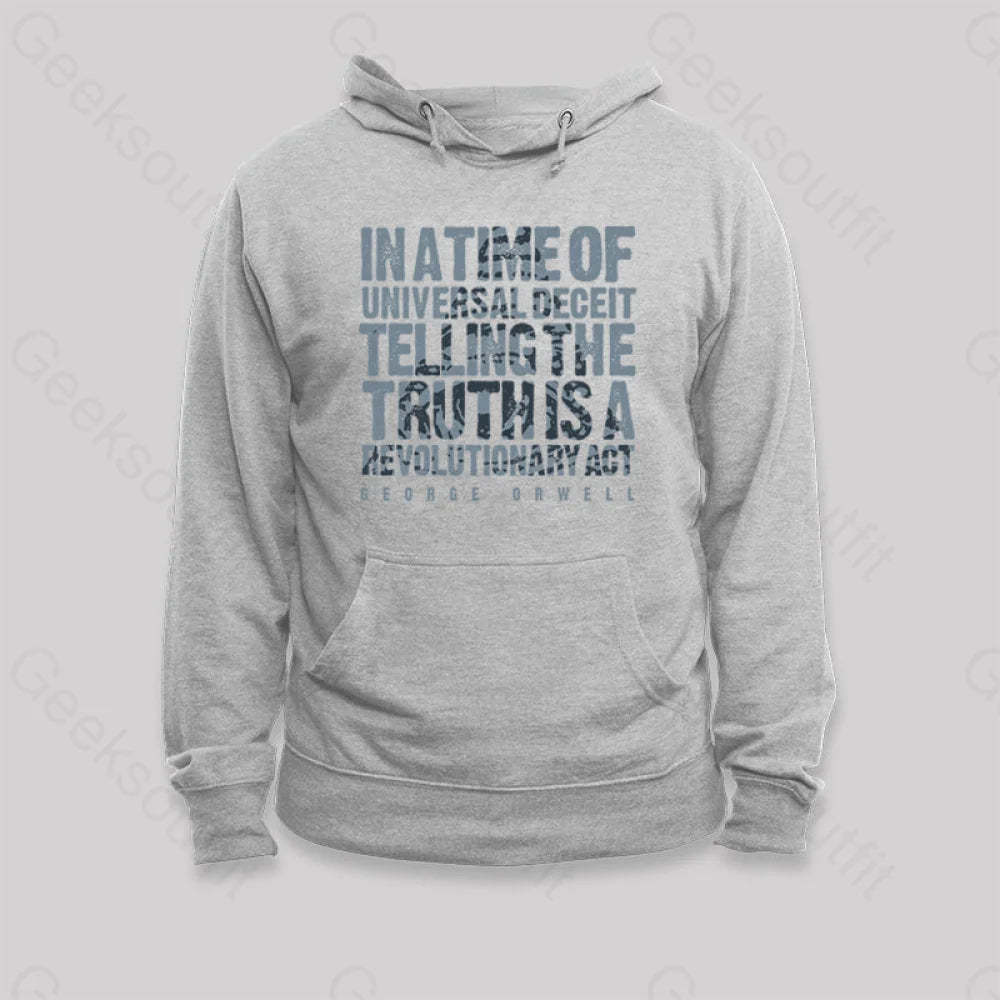 Orwellian Truth Hoodie Grey / S