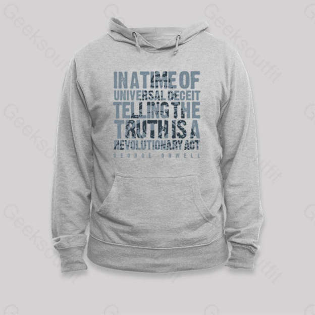 Orwellian Truth Hoodie Grey / S