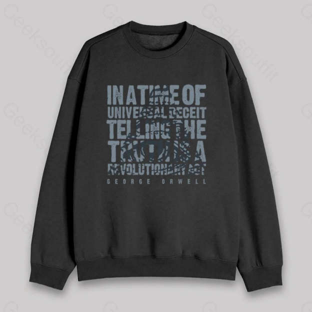 Orwellian Truth Sweatshirt Black / S