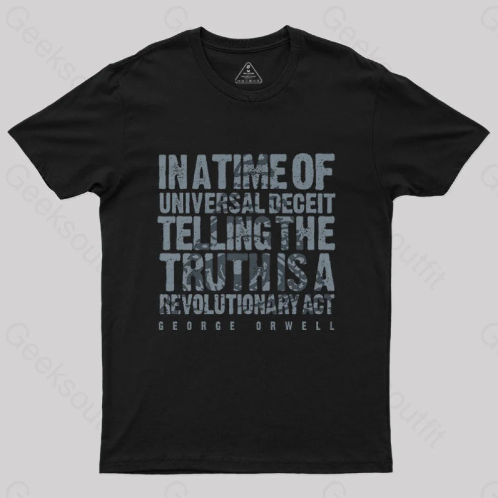 Orwellian Truth T-Shirt Black / S
