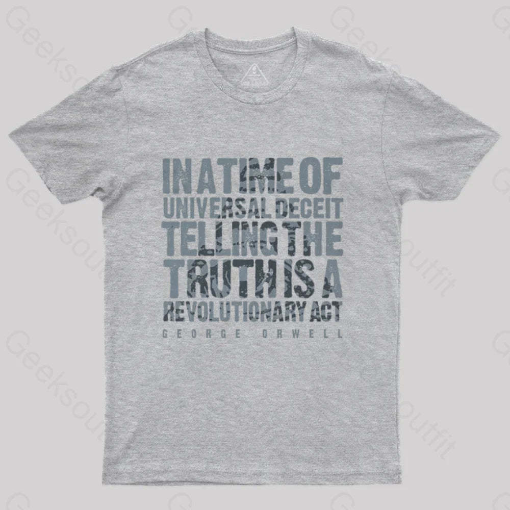 Orwellian Truth T-Shirt Grey / S