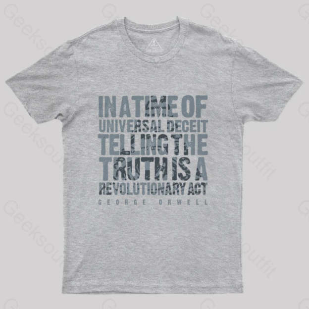 Orwellian Truth T-Shirt Grey / S