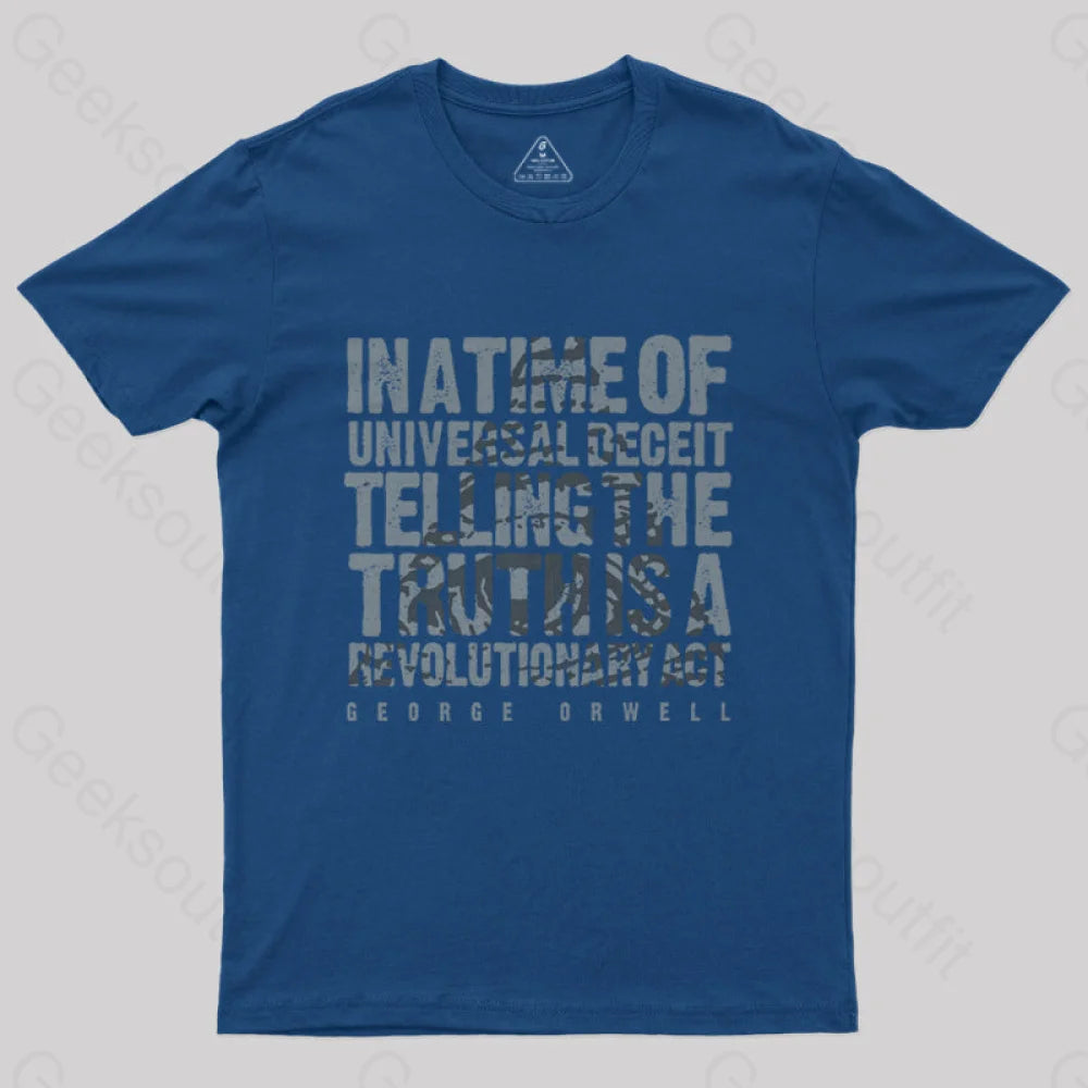 Orwellian Truth T-Shirt Navy / S