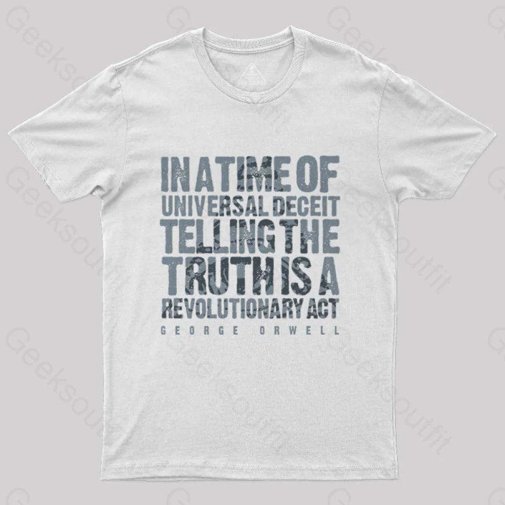 Orwellian Truth T-Shirt White / S