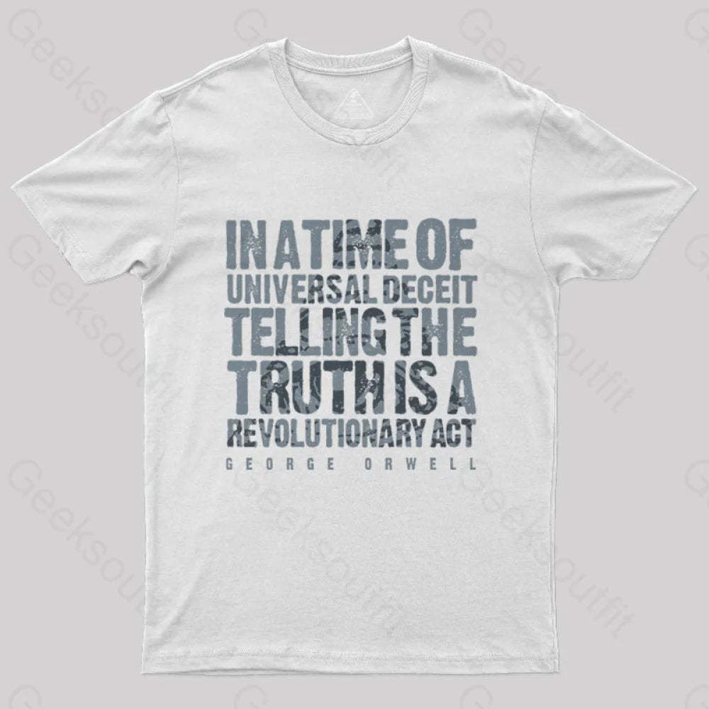 Orwellian Truth T-Shirt White / S
