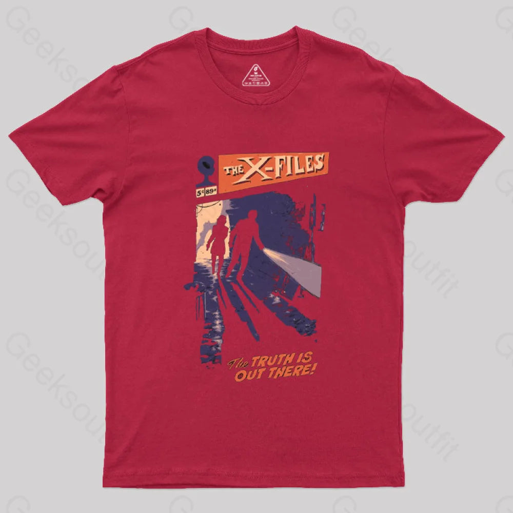 Out There X Files T-Shirt Red / S